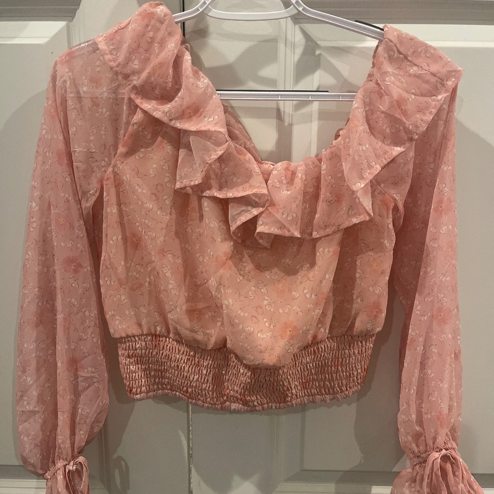 Juliette Top in Pink Gabriela Floral Privacy Please